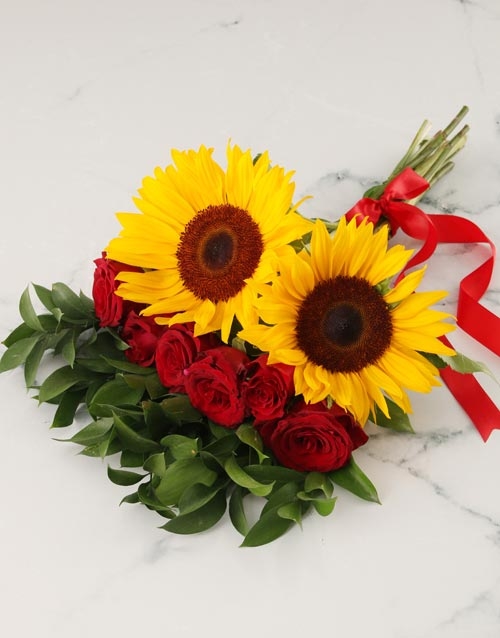 Charming Mixed Sunflower Bouquet (Small)