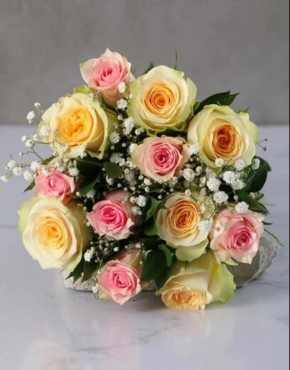 Perfect Pastel Rose Dream Bouquet (Small)