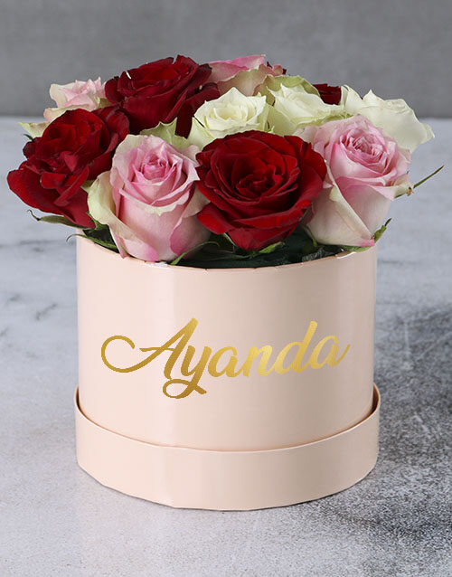 Precious And Perfect Rose Hat Box