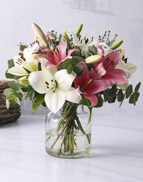 Luscious Lily Blush Arrangement