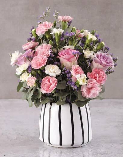 Beautiful Blush Blooms In Pot (Standard)