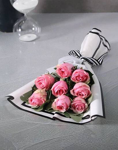 Blush Elegance Pink Rose Bouquet