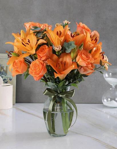 Blissful Orange Flowers