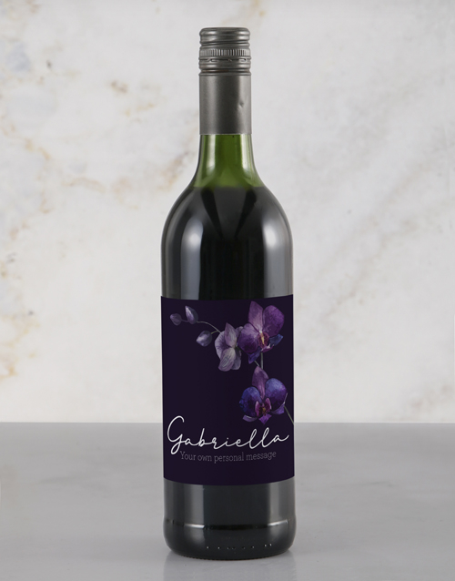 Personalised Orchid Rietvallei Wine (STANDARD)