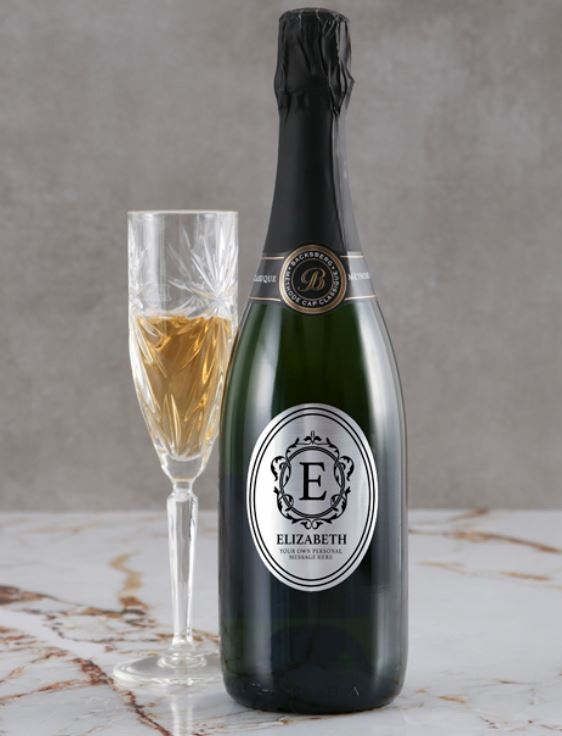 Personalised Elegant Monogram Backsberg Wine (STANDARD)