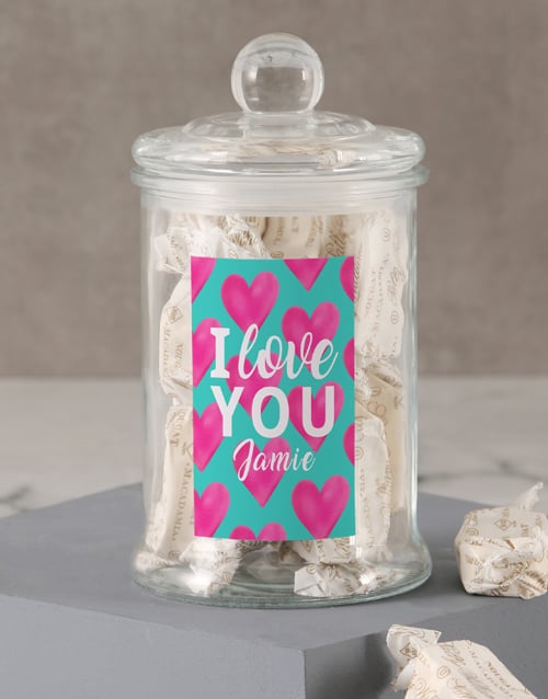 Personalised I Love You Sally Williams Jar (STANDARD)