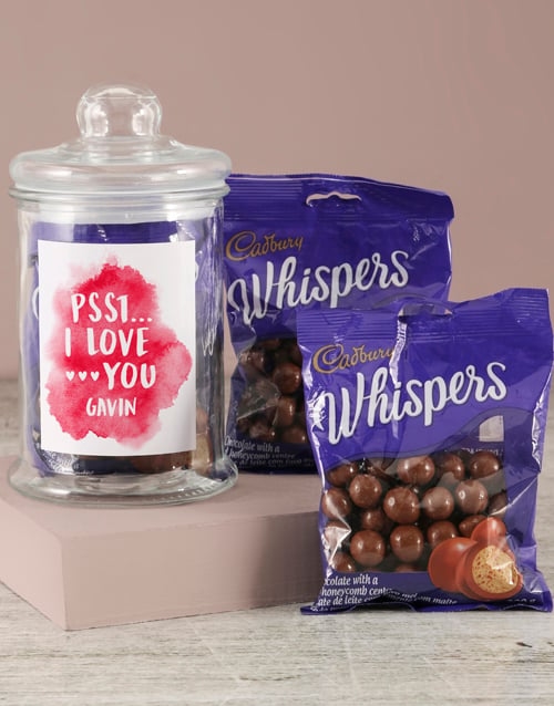 Personalised Whispers Love Jar (MEDIUM)