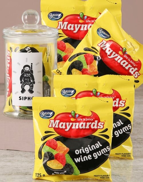 Personalised You Are My Universe Wine Gums Jar (STANDARD)