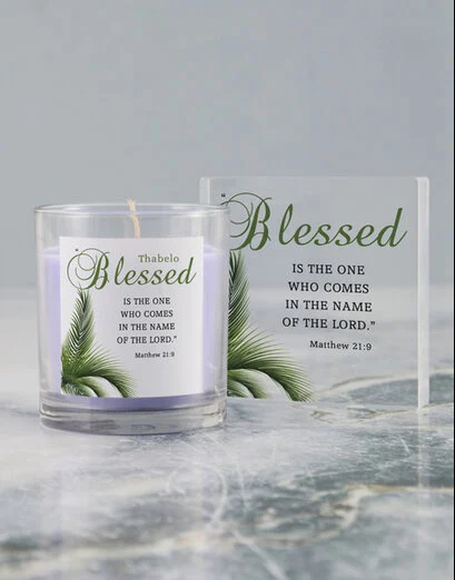 Personalised Blessed Lenten Candle