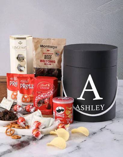 Personalised Name Snack Hat Box