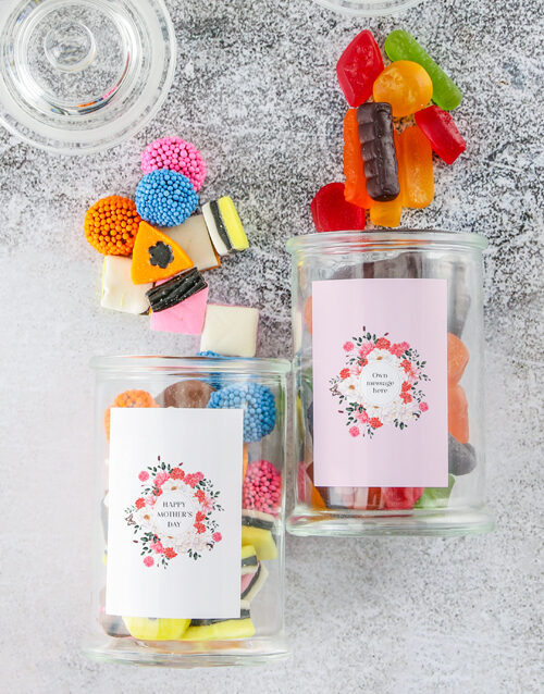 Personalised Happy Mothers Day Sweetie Jar (2PC SET)