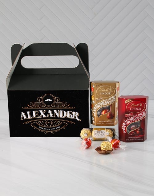 Personalised Moustache Chocolate Tool Box (STANDARD)