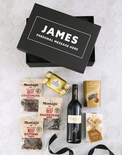 Personalised Bold Name Gourmet Hamper (Standard)