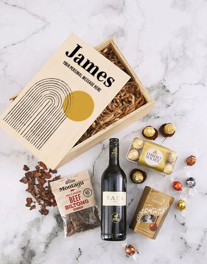 Personalised Abstract Art Gourmet Crate