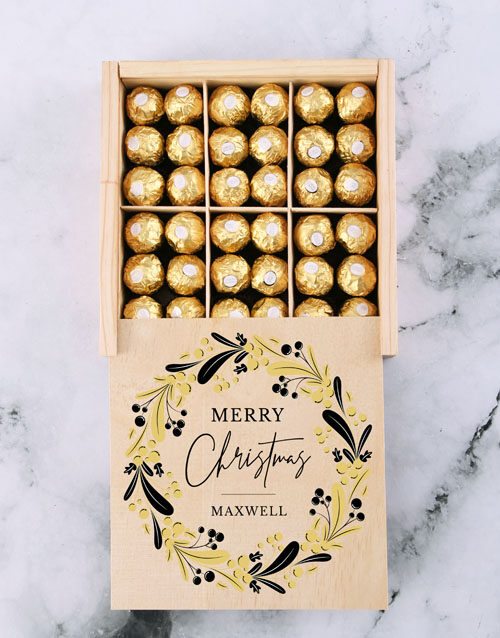 Personalised Festive Ferrero Choco Set