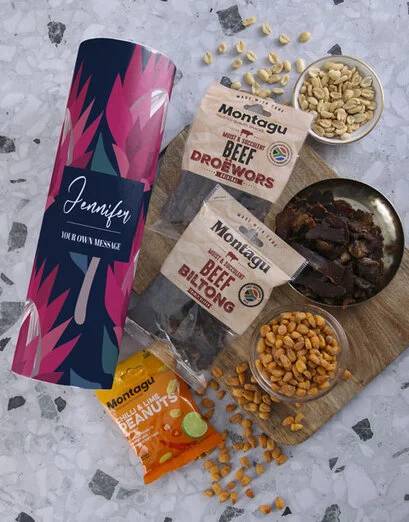 Personalised Protea Nibbles Tube