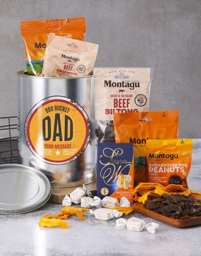 Personalised Retro Dads Snack Bro Bucket (Standard)