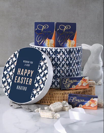 Personalised Bunny Wishes Nougat Gift
