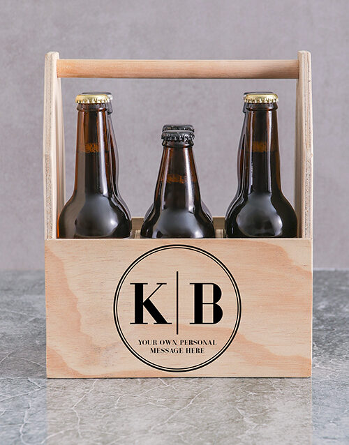 Personalised Monogram Printed Beer Crate (Cola)