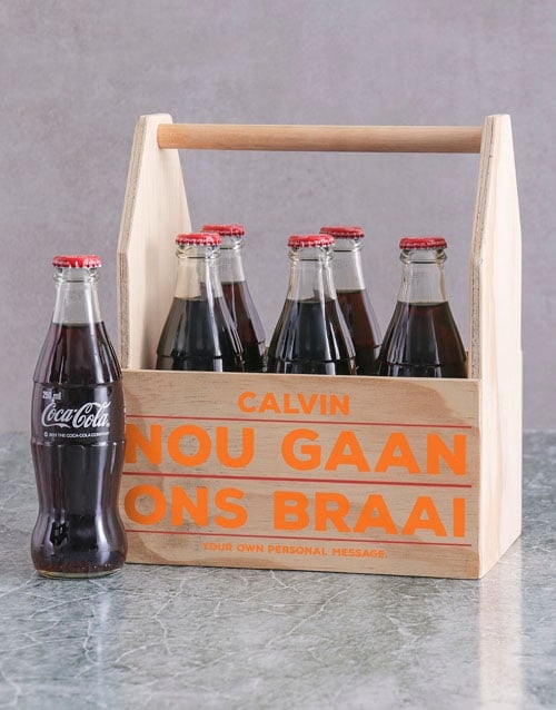 Personalised Braai Printed Beer Crate (Cola)