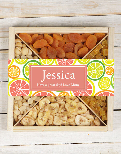 Personalised Fruit And Nut Tray