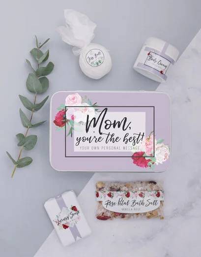 Personalised Mom Bath Spoils Keepsake Box