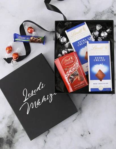 Personalised Black Lindt Box (Standard)