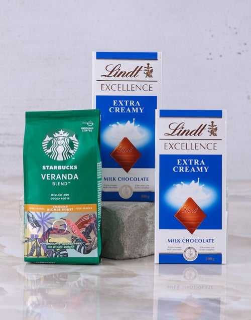 Starbucks and Lindt Slab Hamper (STANDARD)