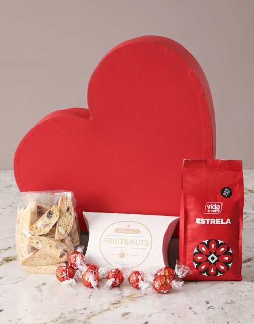 Mothers Day Goodies Heart Hamper