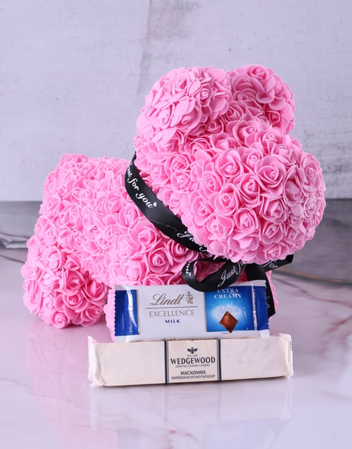 Pink Rose Puppy And Treats