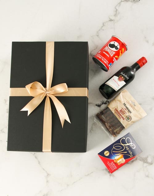 Bold Black Gourmet Snacks Gift Box (STANDARD)