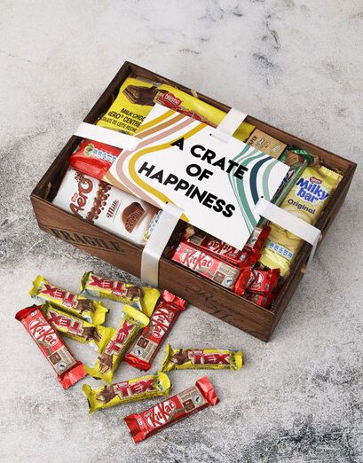 A Crate Of Happiness Chocolate Gift