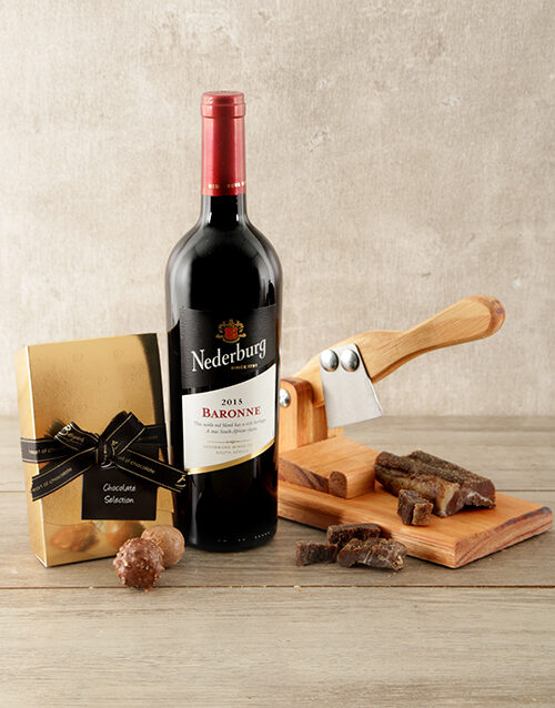Nederburg and Biltong Cutter Hamper