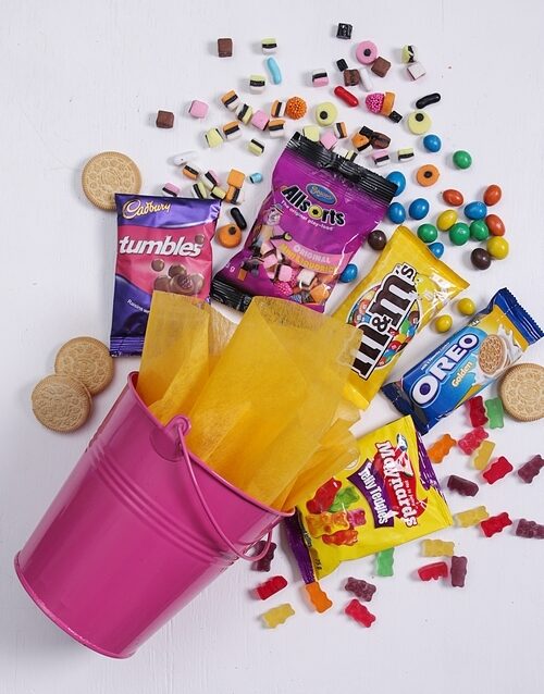 Pink Bucket of Sweet Treats (Standard)