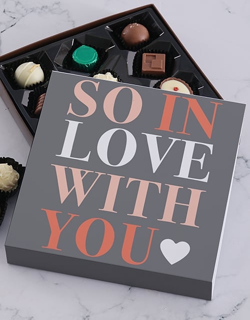 So In Love Chocolate Tray