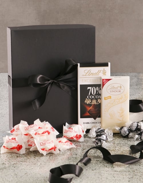 Luxurious White And Black Chocolate Box (Standard)