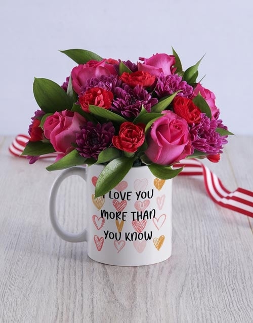 Love You Mug Arrangement