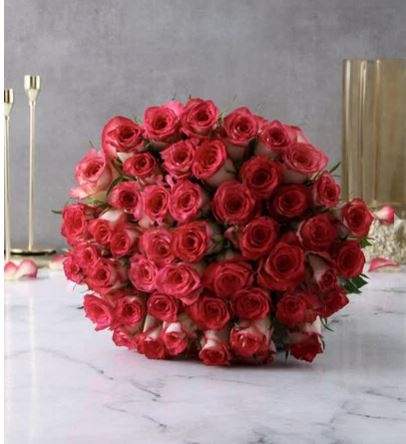 Majestic Variegated Rose Bouquet