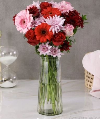 Simply Blushed Mixed Arrangement