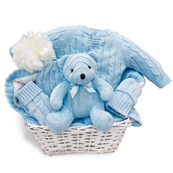 Dashing in Blue Baby Boy Gift Basket Dashing in Blue Baby Boy Gift Basket