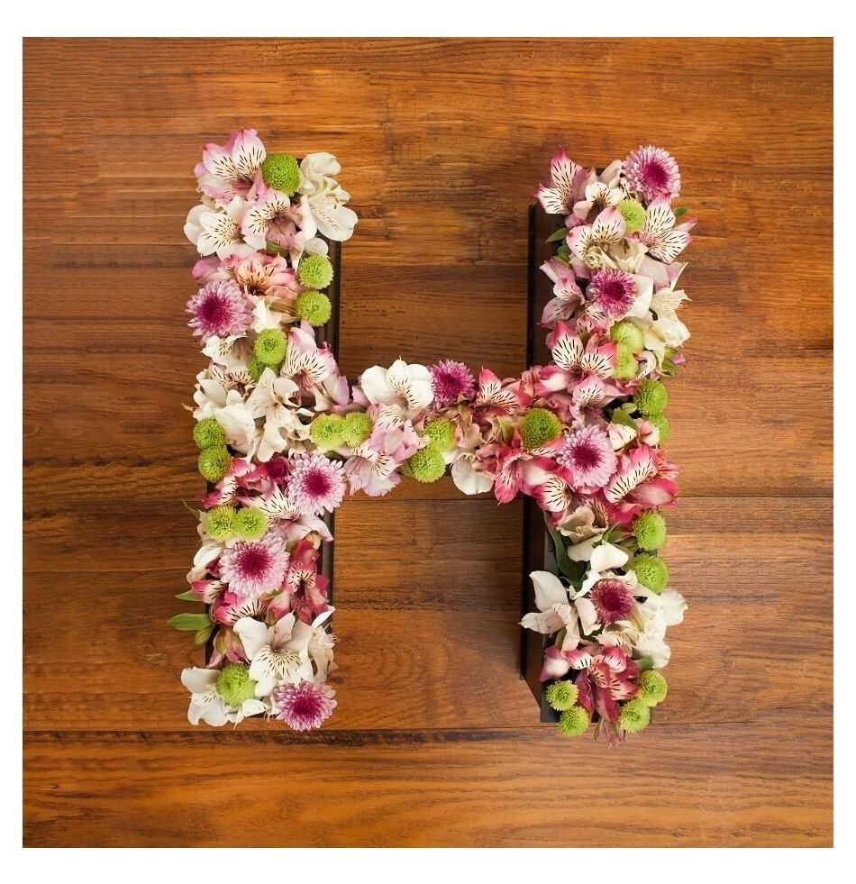 Letter & Number Flower Box