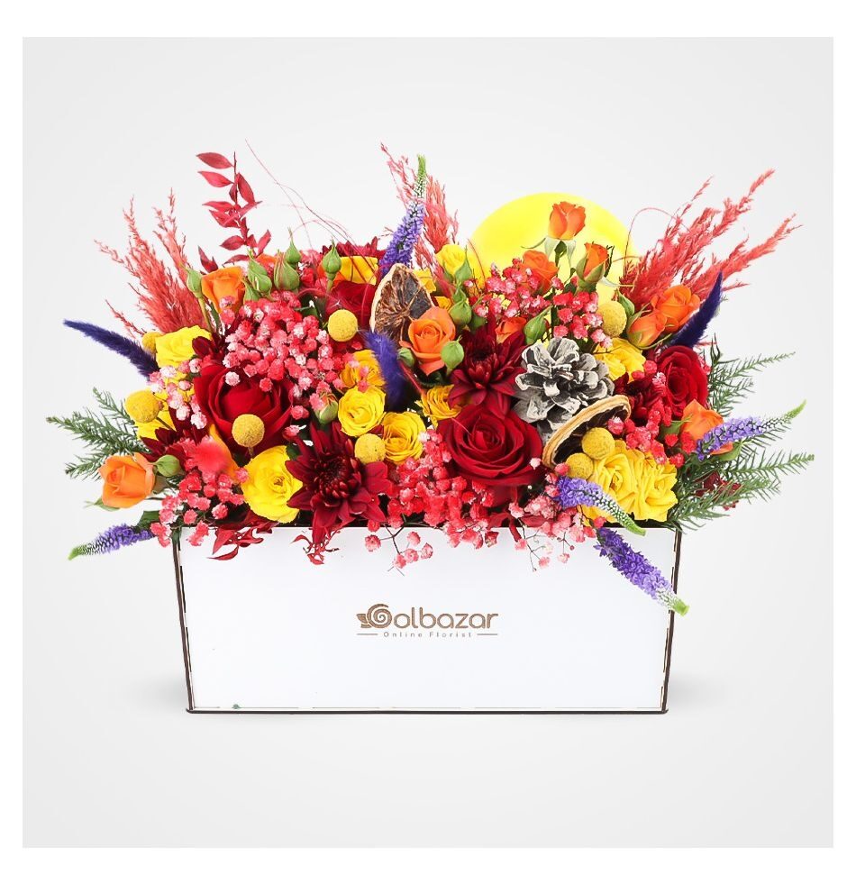 Melina Flower and Balloon Box