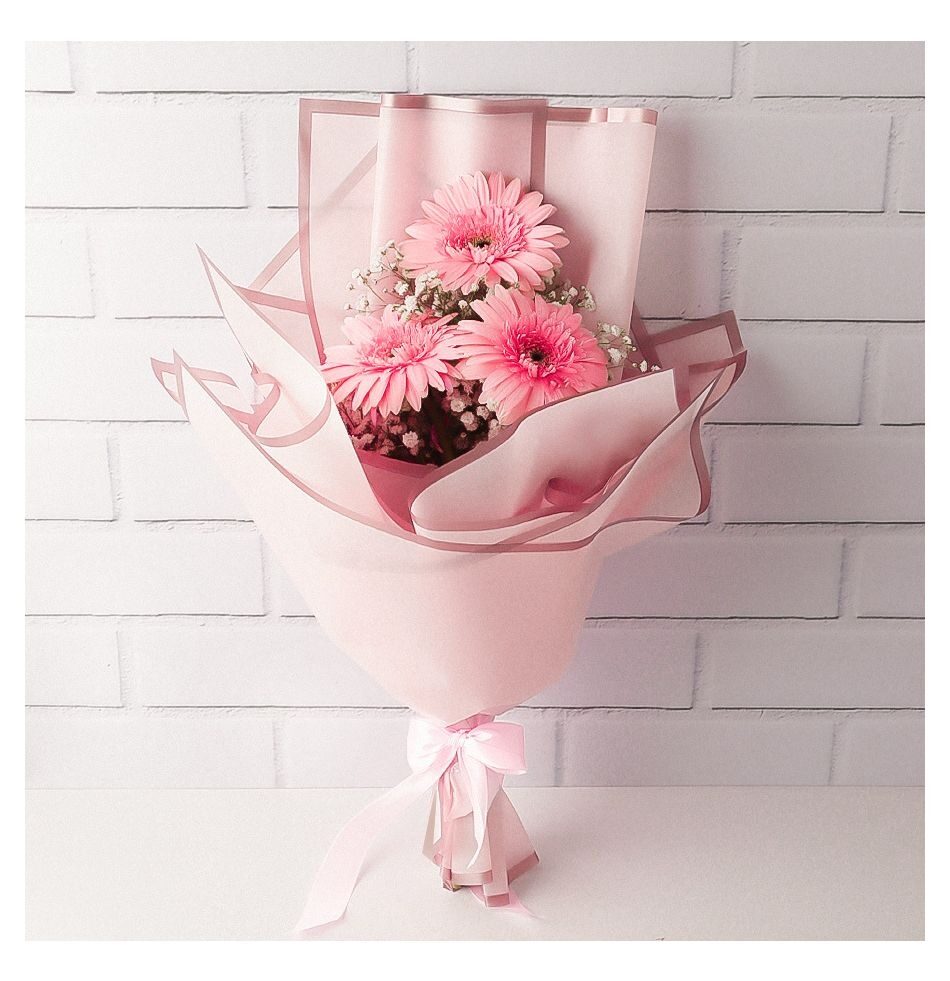 Niaz Gerbera and Gypsophila Bouquet