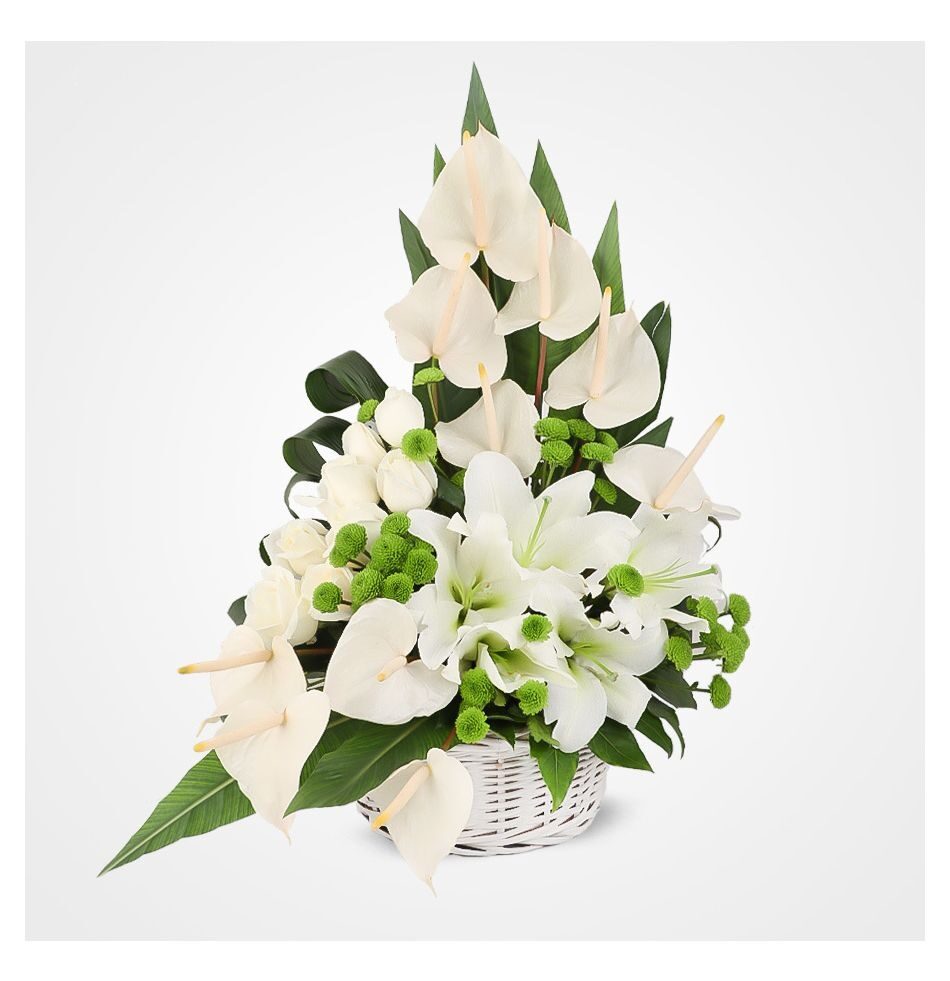 Pakan Roses and Lilies Flower Basket