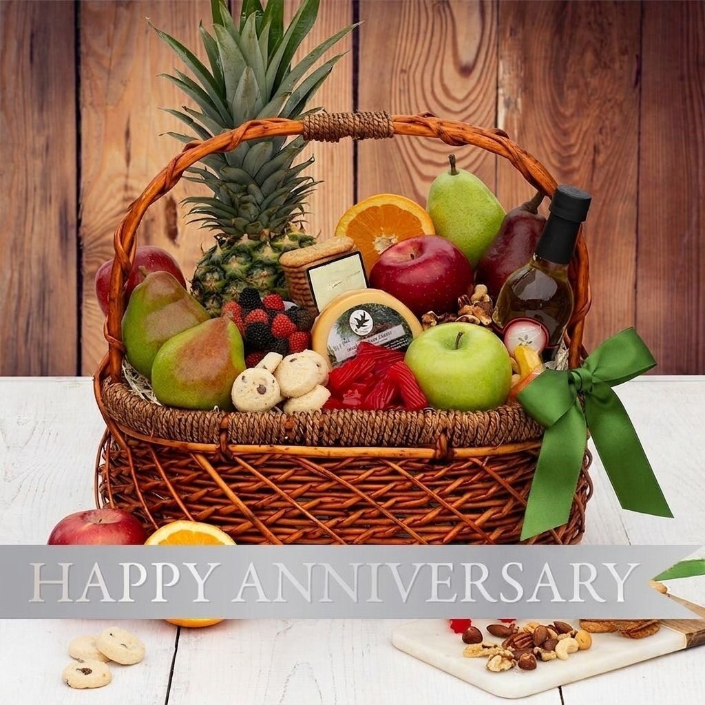 Gourmet Anniversary Fruit Basket