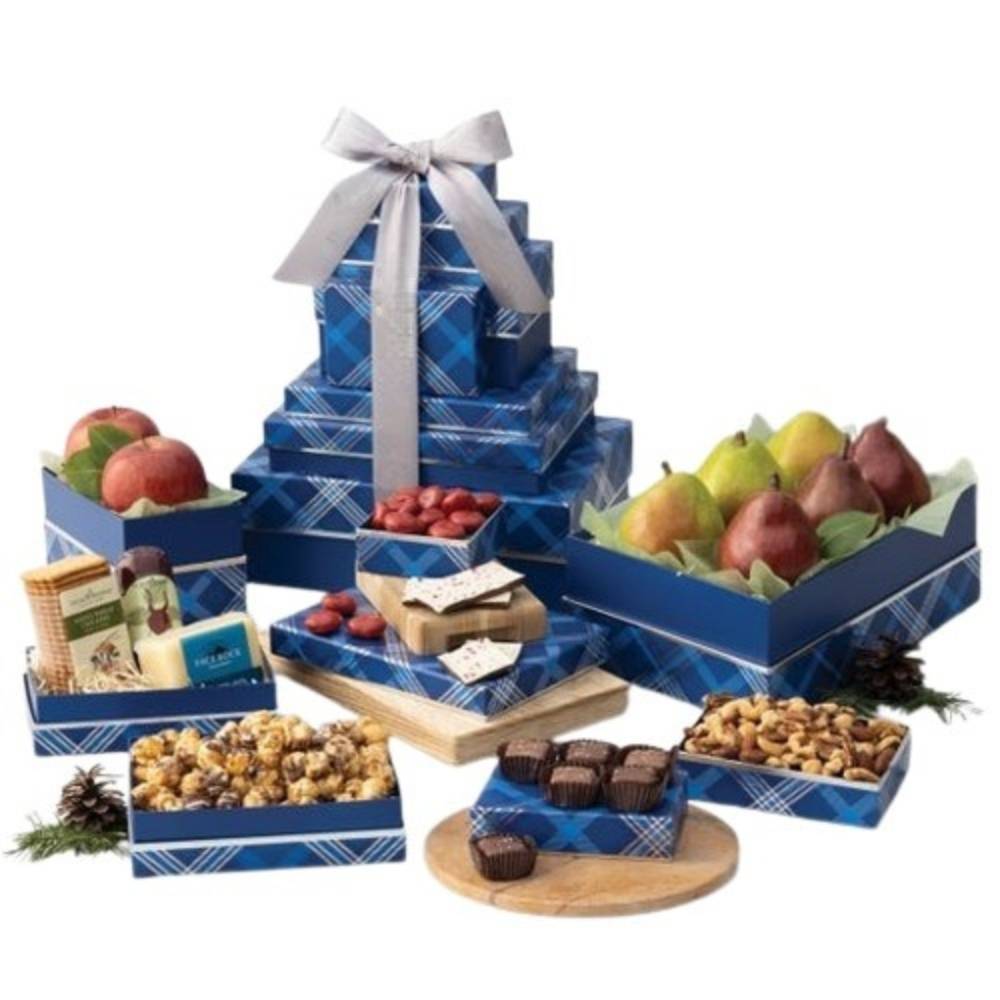 Grand Holiday Gift Tower