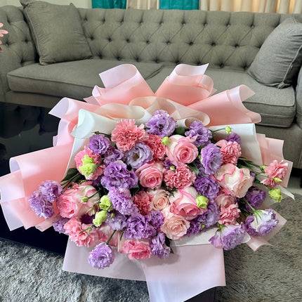 Pink and lavender flowers