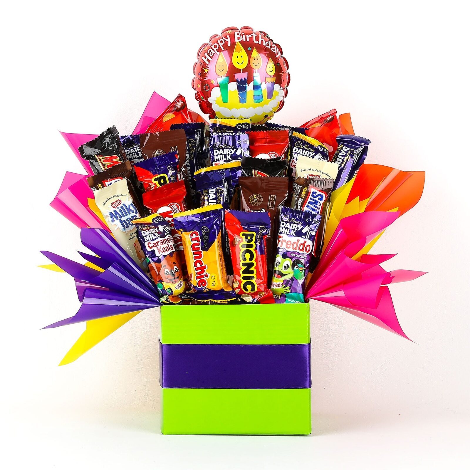 Happy Birthday Chocolate Bouquet with Balloon