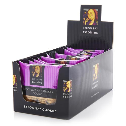 Sticky Date & Ginger Cookies - Single Wraps (12 X 60g)