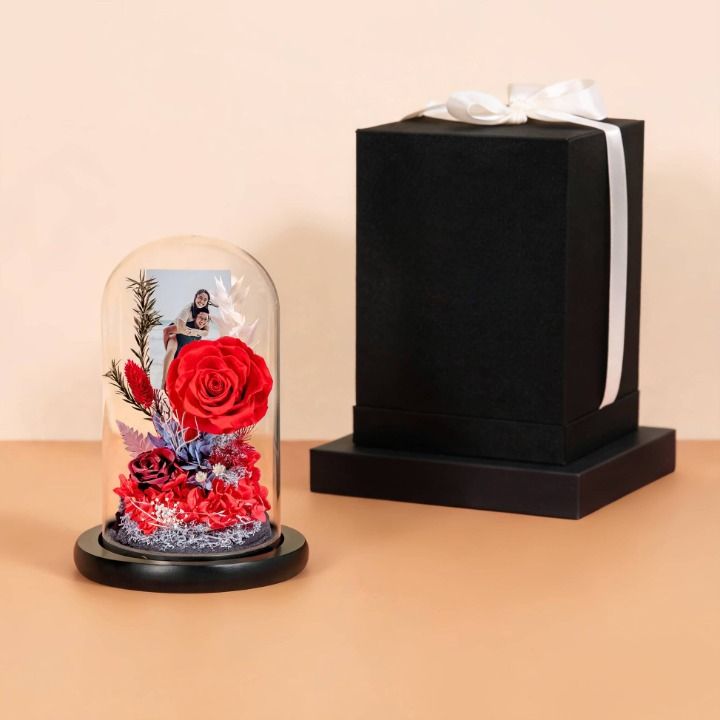 Forever Flame Preserved Rose
